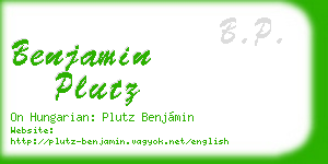 benjamin plutz business card